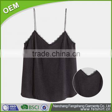 Cotton spandex womens workout tank top