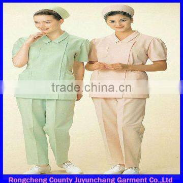 Cheap short sleeve solid color wrok clothes