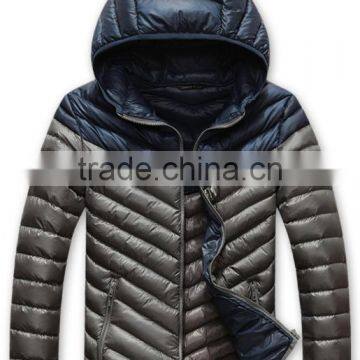 new design customize man quilted winter jacket thick warm down filled coats for men