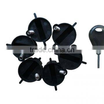 FCS G5 Fin Plugs Black Plastic FCS Fin Box