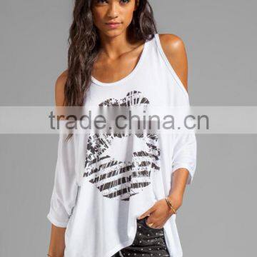 Open Shoulder Oversized Tank Top