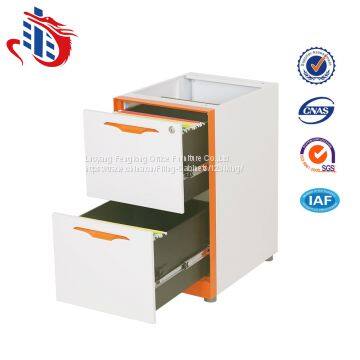 Office Furniture Steel Movable Filing Under Desk 2 Drawer Metal File Cabinet photo-2