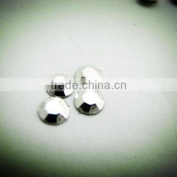 Hot fix stude Silver 6mm China quality Aluminum Rhinestud Hot Fix Octagon