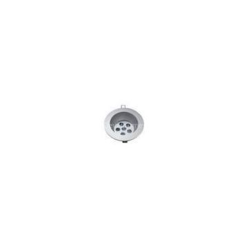 6*1w Indoor Round Led Ceiling Light Fixture For Museums Silver / White