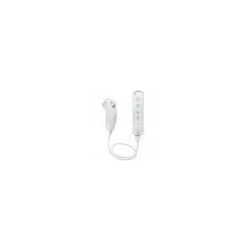 White Wii Remote & Nunchuck With Built-in Speaker And 3 Axes