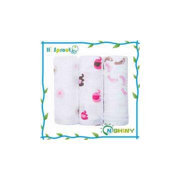 Printed Bamboo Baby Muslin Wrap