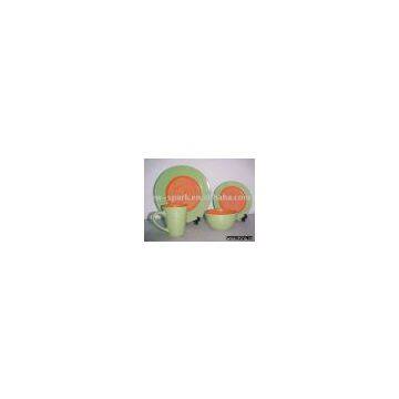 Stoneware Two Tone Color Dinnerware
