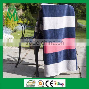 100% cotton beach towel plus size stripe towel