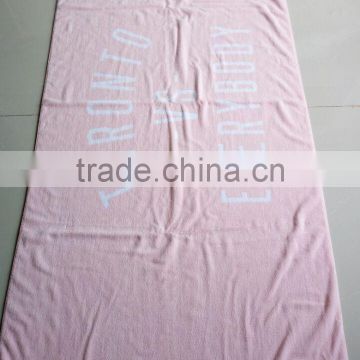 100%cotton custom design Terry Jacquard Yarn dyed large size/light color bath pool/beach blanket Towels