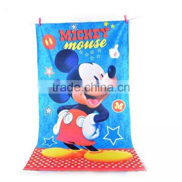 Velour reactive printed beach towel for promotion