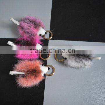 SJ798 Bag Attachment Real Mink Hedgehog Fur