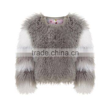 SJ514-02 New Design Hot Sale Spain Fur Coat