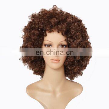 MPW-0011 carnival halloween inflated 180g huge brown big afro wig