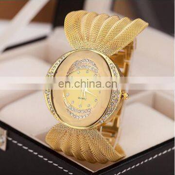 Fashion Women Rhinestone Crystal Lady Analog Quartz Wrist Watch Watches