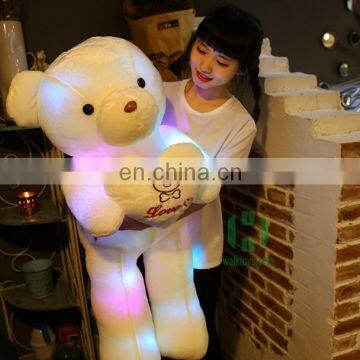 HI CE wonderful LED light for giant Teddy bear,creative Valentine gift for girlfriend birthday gift for hot selling