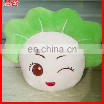 Cute winter hand warmer plush vegetable shaped hot water bag cover electric rechargeable hot water bag