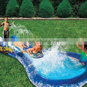 china manufacturer banzai wave crasher surf kids water play toys pvc pool inflatable crasher water slide