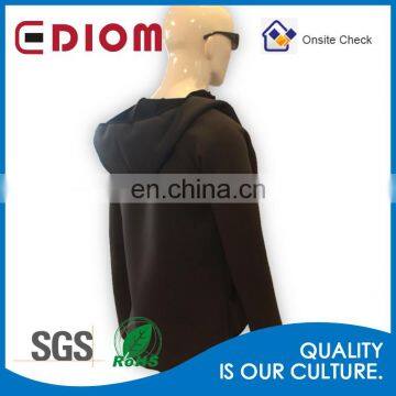 Wholesale thermal waterproof custom men women's neoprene hoodie with zipper