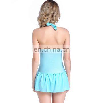 Pretty Girl Slim Fit Wrapped Wrinkles Sweety Swimsuit Women photo-6