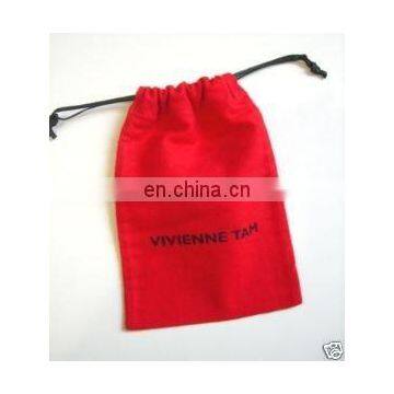 HOT SALE New Design Fashionable red cotton drawstring bag