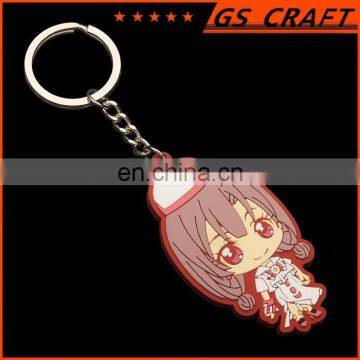 2016 promotional items high quality nice cartoon soft pvc keychain