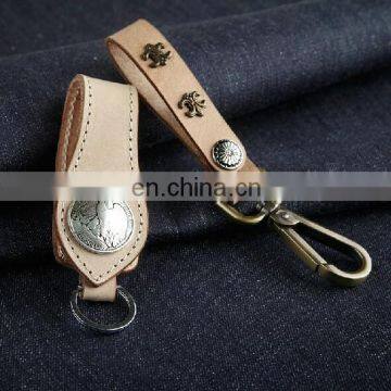 PROMOTIONAL KEYRING FACTORY SALE VINTAGE LEATHER KEYCHAIN