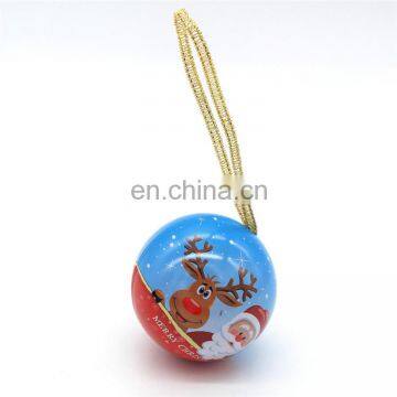Empty Ball Shape of Tin Box for Christmas Gift Wholesale photo-2