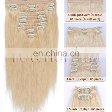 cheap clip in hair extension full head set