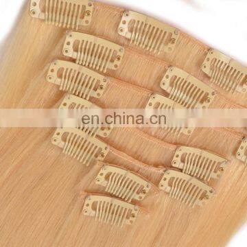 Blonde Color Hair Extensions Clip in photo-6