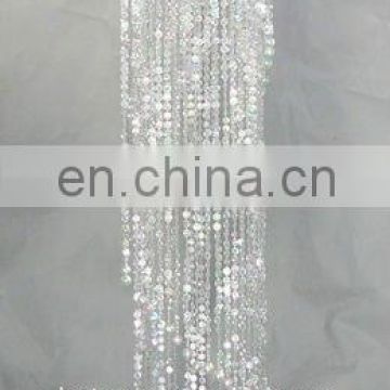 48"long Spiral Beaded Chandelier for wedding decoration