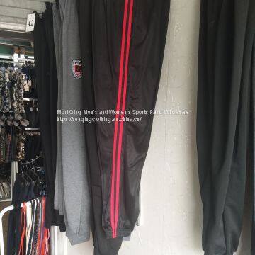 Two Bars of Men's Sports Trousers With Suede and Corset Slacks. photo-4