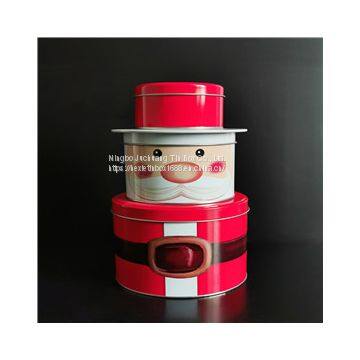 Christmas Ball Tin Box Hemisphere Cake Tin Leather Effect photo-2