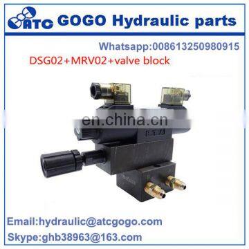 DSG-02-3C2/4/6LW-DL MRV MTCV MPCV Valve Group Device of Hydraulic System Valve Block With Relief Valve photo-2