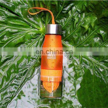 Outdoor Sports Plastic H2O Fruit Infuser Water Bottle Lemon Juice Water Bottle photo-6