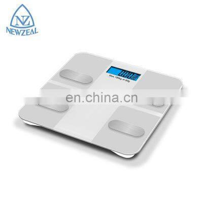 Durable 180Kg Glass Panel Digital Bathroom Person Scale With BMI Body Fat Analyzer
