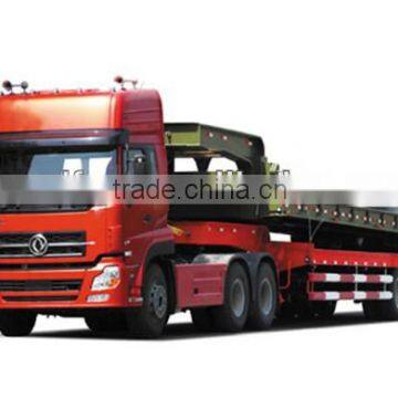 Strong Loading Capacity Dongfeng Tri-axle Semi-trailer/Low bed semi-trailer/for construction machinery transport
