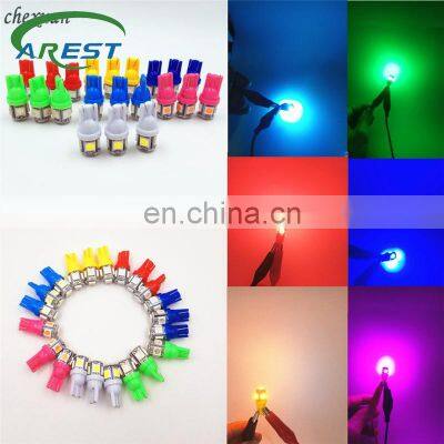 Carest 20pcs white Lights LED Car Light Wedge Lamp Bulbs Super Bright DC 12V car-styling for T10 LED W5W 5050 5SMD 192 168 194