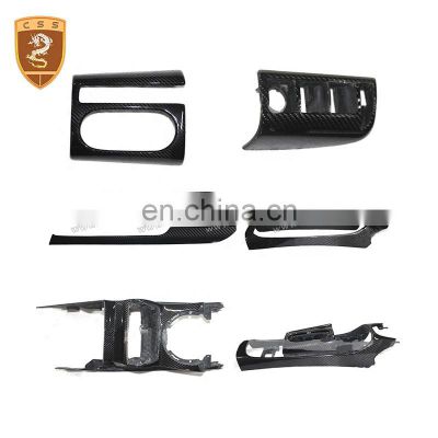 Dry Carbon Fiber Center Control Interior Trim Suitable For R8 V8 V10 Spyder Coupe