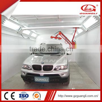 China Factory Supplier CE Car Spray Booth with movable infrared light heater