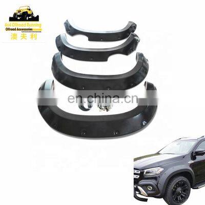 HOT ABS  Fender Flare Modified Mercedes X-CLASS x250 Pickup 2018 2019 double tank design Exterior Accessories