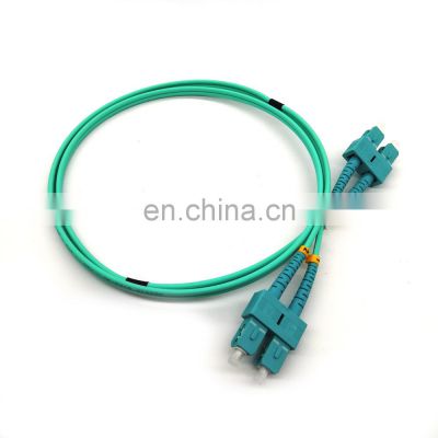 50/100 meters Single mode Duplex ftth fiber om3  optic sc/upc mm duplex with blue connector