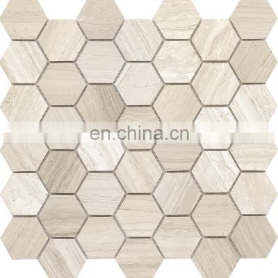 JBN Kitchen Backsplsh Stone Mosaic Tiles Oem Irregular Chip Outdoor Piece Hotel Feature Wall Tile