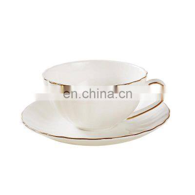 Gifts British hand-painted gold restaurant afternoon tea cup coffee cup and saucer