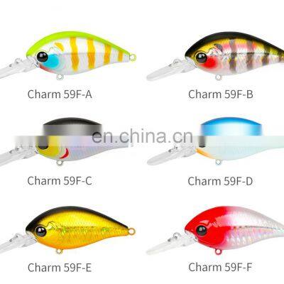 Hot Selling New Product 59mm/13g Crank Lures With 3D eyes