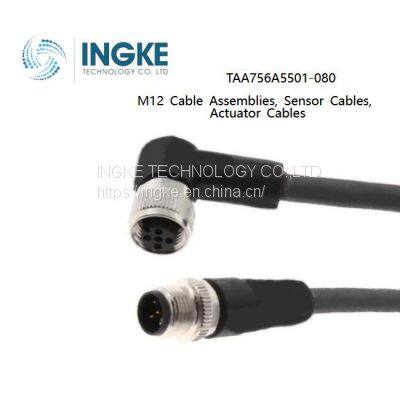 INGKE,TAA756A5501-080,M12 Cable Assemblies, Sensor Cables / Actuator Cables