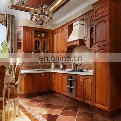 Luxury Prefab House Classical Natural Oak Kitchen Cabinets photo-2