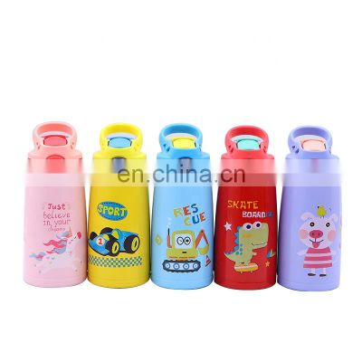 Customized Kids Water Bottle Cute Flask Mug Stainless Steel Vacuum Insulated Tumbler Cup for Children