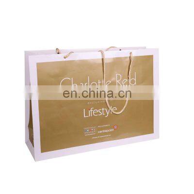 Hot Sale High Quality Black Kraft Paper Shopping Bag With Handle For Clothing Shoe Packaging Gift Paper Bag
