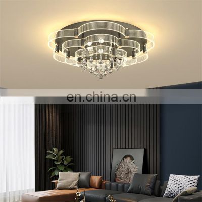 Luxury Decoration Indoor K9 Crystal Bedroom Living Room Modern 24 36 108 128 W LED Ceiling Lamp