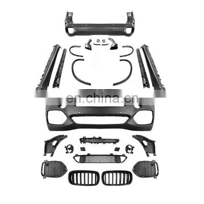 For BMW X5 F15 Modified M-TECH front bumper with grill for BMW Body kit car bumper 2014-2018